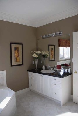 black and white bathroom vanity